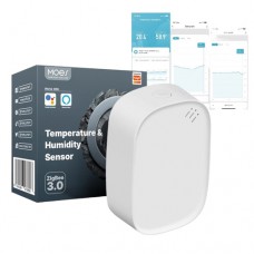 Датчик температури та вологості для розумного будинку Zigbee, ZSS-S01-TH-C-MS