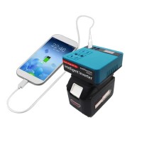 Інвертор 220В 120Вт для акумуляторів Makita 18-21В DC, з USB та дисплеєм