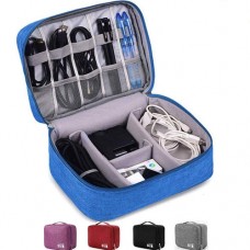 Органайзер дорожній сумка для кабелів та зарядок 24.5x18.5x10см, кольори