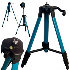 Штатив для лазерного рівня 95см 5/8, алюмінієва стійка до нівеліру, синій