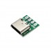 Плата-перехідник USB Type-C 3.1 16pin на DIP 2.54мм, 10шт, тестова PCB, 107866