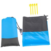 Покривало пляжне 200x210см вологостійке анти-пісок, складне, в чохлі