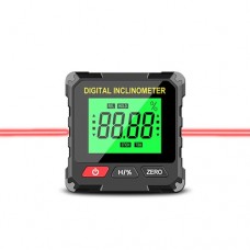 Кутомір електронний магнітний VC720 з лазером, Type-C, рівень, інклінометр