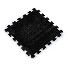 Килимок пазл плюшевий 30x30см м'який, 10шт, EVA, чорний