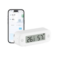 Датчик температури та вологості з РК для розумного будинку Zigbee, ZY-ZTH02Pro