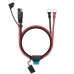 Кабель SAE на M6 (O-ring), 16AWG, 12В, із запобіжником 15А, 60см, 108151