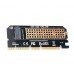 Адаптер M.2 SSD NVMe M-key до PCI-E 3.0 16x 8x 4x, 105867