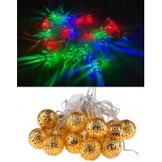 Гірлянда світлодіодна новорічна кольорова металева Кульки 20 LED 3м
