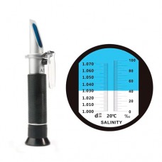 Рефрактометр для вимірювання рівня солі солоності води 0-100 ‰ ATC RZ118