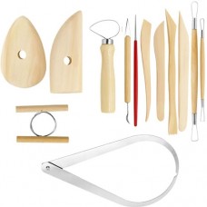 Набір інструментів для ліплення з полімерної глини, 13шт, дерево