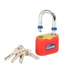 Замок навісний висячий 45мм, сталева дужка, 4 ключі, GUSAMI