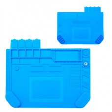 Килимок для паяння A-500, силіконовий термостійкий 45х32см з магнітними осередками