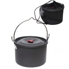 Каструля туристична 4л, похідний казанок, алюміній, для пальника