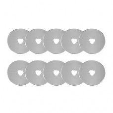 Лезо запасне 28мм для роликового ножа, печворка, 10шт в кейсі