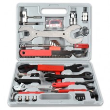 Набір для ремонту обслуговування велосипеда 44 предмети, в кейсі