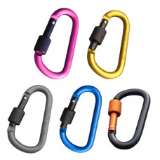 Карабін похідний алюмінієвий з муфтою 8см, кольорові