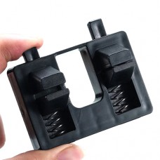 Тримач фіксатор для зварювання паяння проводів з 2 пружинними затискачами пластик