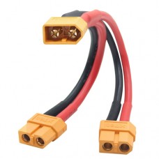 Розгалужувач перехідник Y-типу XT60 тато на 2 мама, 13см