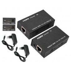 Подовжувач HDMI по RJ45 кручена пара, активний, до 60м