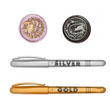 Маркери для сургучних печаток сургуча 2шт, срібло та золото