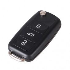 Викидний ключ запалювання, заготівля корпус під чіп, 3 кнопки, Volkswagen