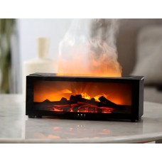 Зволожувач повітря Арома Камін 150мл із підсвічуванням, чорний