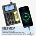 Розумний зарядний пристрій LiitoKala Lii-M4 для Li-ion 18650, 21700 та Ni-MH AA/AAA, 4 канали, hs00121