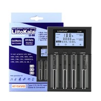 Розумний зарядний пристрій LiitoKala Lii-M4 для Li-ion 18650, 21700 та Ni-MH AA/AAA, 4 канали