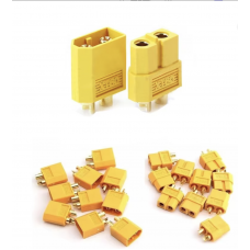 Роз'єм живлення 10шт силовий XT60 65А 2pin пара тато-мама для RC