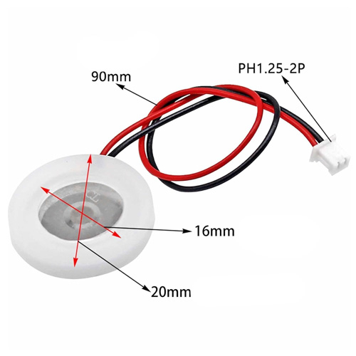 Набір для збирання зволожувача повітря 20мм, 5В Type-C, ультразвуковий, 107638