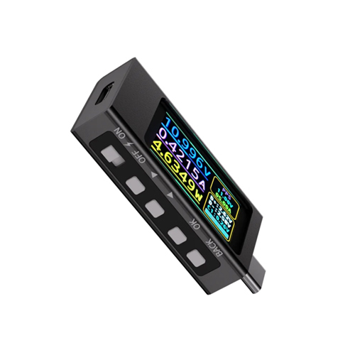 USB тестер струму напруги потужності 4-30В 12А QC PD PPS, Type-C, KWS-X1, 107648