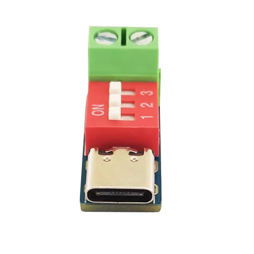 Тригер швидкого заряджання Type-C PD QC 5-20В, Dial-код, до 100Вт, CH224K, 107702