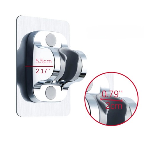 Тримач для душової лійки з регулюванням кута нахилу, клейкий настінний, 107775