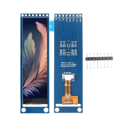 TFT LCD дисплей графічний ST7789 SPI 2.25' 76x284 Arduino ESP32, 107773