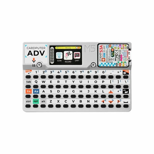 Портативний комп'ютер M5Stack Cardputer ADV 1.14'', IPS ESP32-S3, програмований, 107767