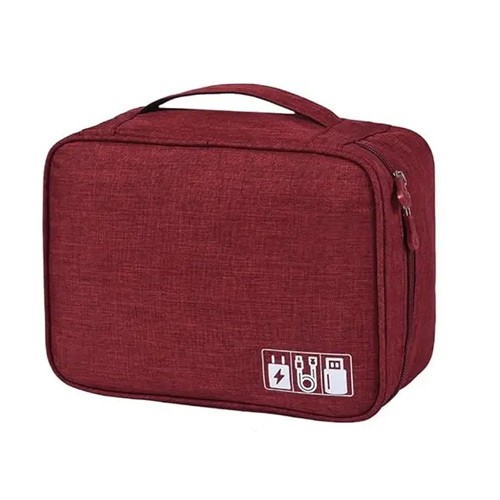 Органайзер дорожній сумка для кабелів та зарядок 24.5x18.5x10см, кольори, 107820