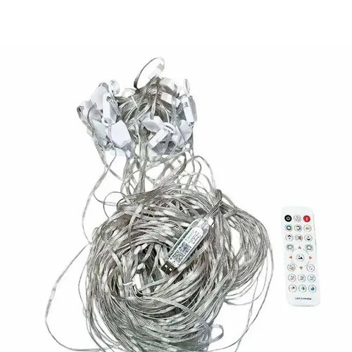 Гірлянда світлодіодна кольорова Штора з Bt та ДУ 400LED 3.2 х 2м, SFK-08, 107828