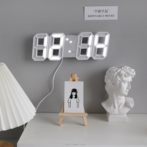 Годинник електронний LED з будильником датою і температурою, LY-1089, 107824