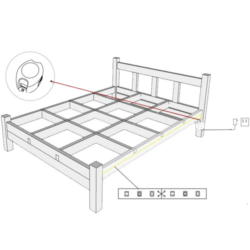 Інфрачервоний датчик руху 5-24В для LED стрічки, 30-600с, що настроюється, 107879