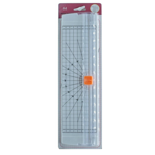Різак для паперу А4 до 310мм з лінійкою, слайдерний, пластик, 107895