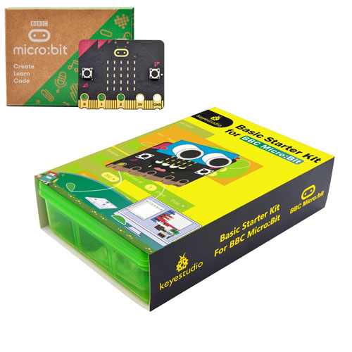 BBC Micro:bit Starter Kit стартовий набір в кейсі Keyestudio KS-4004, з платою розробки, 107922