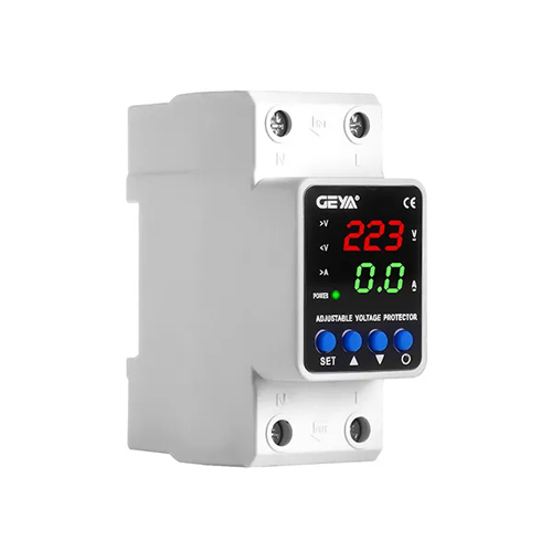 Реле контролю напруги та струму з РК, 220В, 63А, 2DIN, GEYA GPS6-VA5 2P, 107928