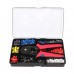 Набір для обтиску наконечників, кримпер 0.25-10мм2 HSC8 6-4A та 1200шт клем, кейс, 107938