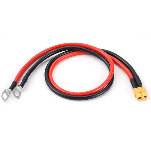 Кабель перехідник XT60 мама на M8 клеми (O-ring), 10AWG, 50см, 107939