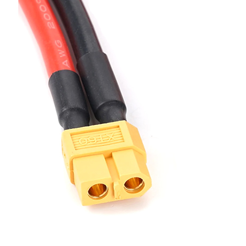 Кабель перехідник XT60 мама на M8 клеми (O-ring), 10AWG, 50см, 107939