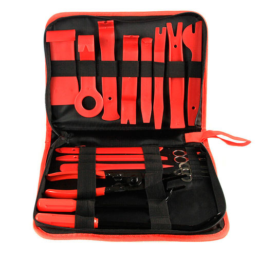 Набір знімачів пістонів 19шт, обшивки салону, панелей, в чохлі, 107959