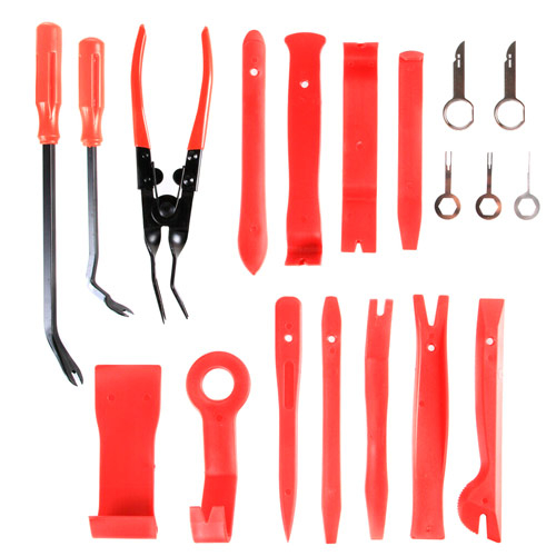 Набір знімачів пістонів 19шт, обшивки салону, панелей, в чохлі, 107959