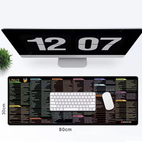 Ігрова поверхня, великий килимок для мишки 80x30см, Excovip Linux, 108132
