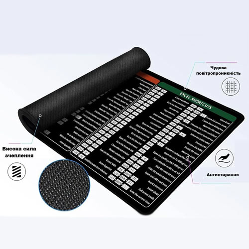 Ігрова поверхня, великий килимок для мишки 80x30см, Microsoft Office, 108135