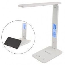 Лампа настільна LED з бездротовою зарядкою 10Вт та РК, TX26C0, біла Лампа настільна LED з бездротовою зарядкою 10Вт та РК, TX26C0, біла